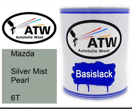 Mazda, Silver Mist Pearl, 6T: 1L Lackdose, von ATW Autoteile West.